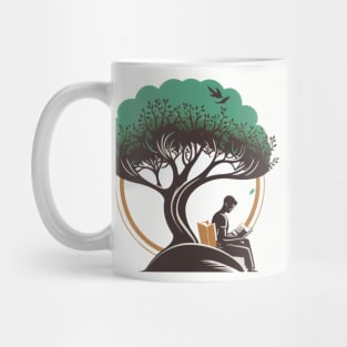 Book Reading under a Tree - Designs for a Green Future Mug